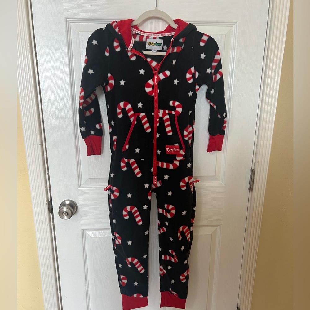 Tipsy Elves holiday fleece onesie youth L